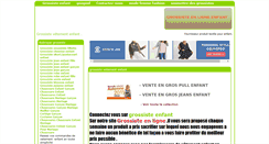 Desktop Screenshot of grossiste-en-ligne-enfant.com